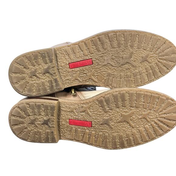 Pikolinos Aldaya Marfil Women's Mixed Media Ankle Boots Laces Zipper Size 7.5 - Picture 7 of 10